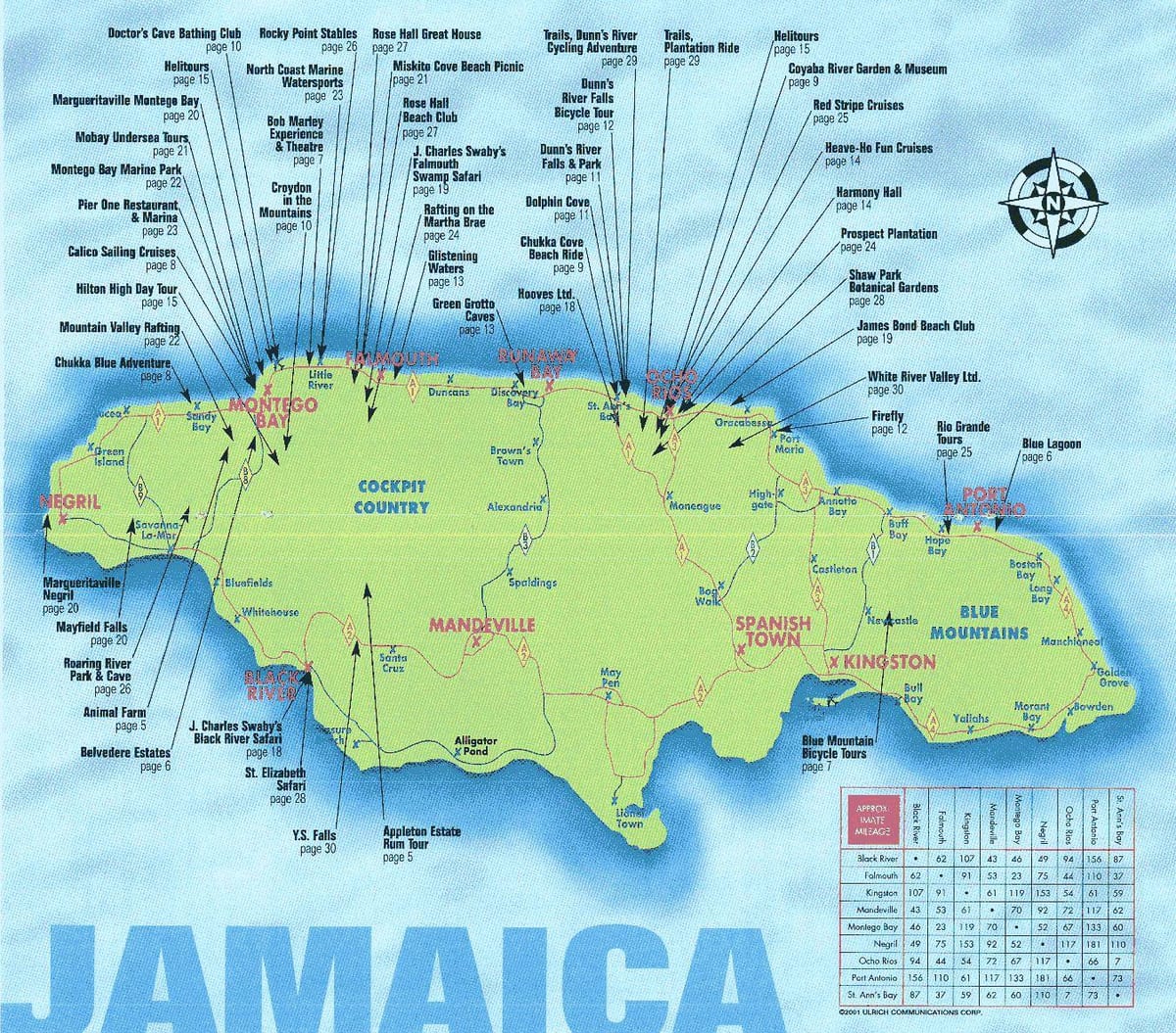 Karta över blodig jamaica bay resort
