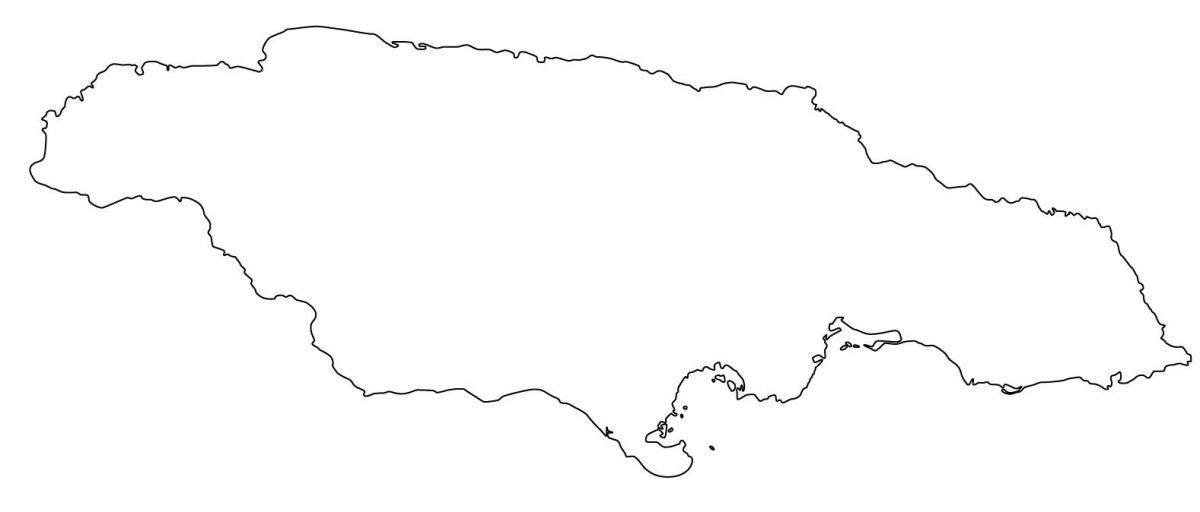 karta över jamaica tom