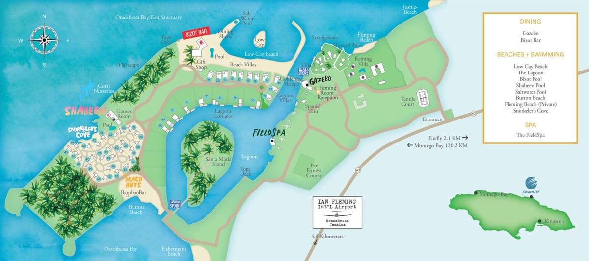 Karta över resorts jamaica