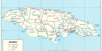 Jamaica motorväg 2000 karta