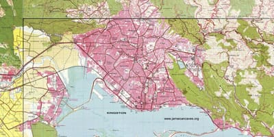 Kingston jamaica på karta