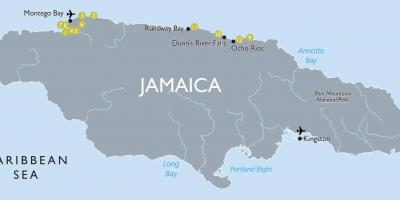 Karta över jamaica flygplatser